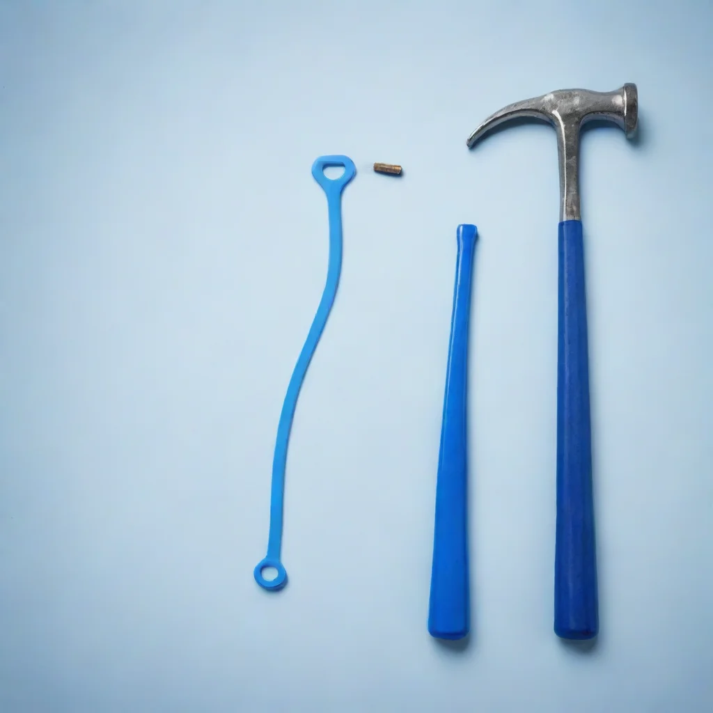 aiamazing plain blue curve diagram with not realistic comic style hammer and a doctor%27s kit awesome portrait 2