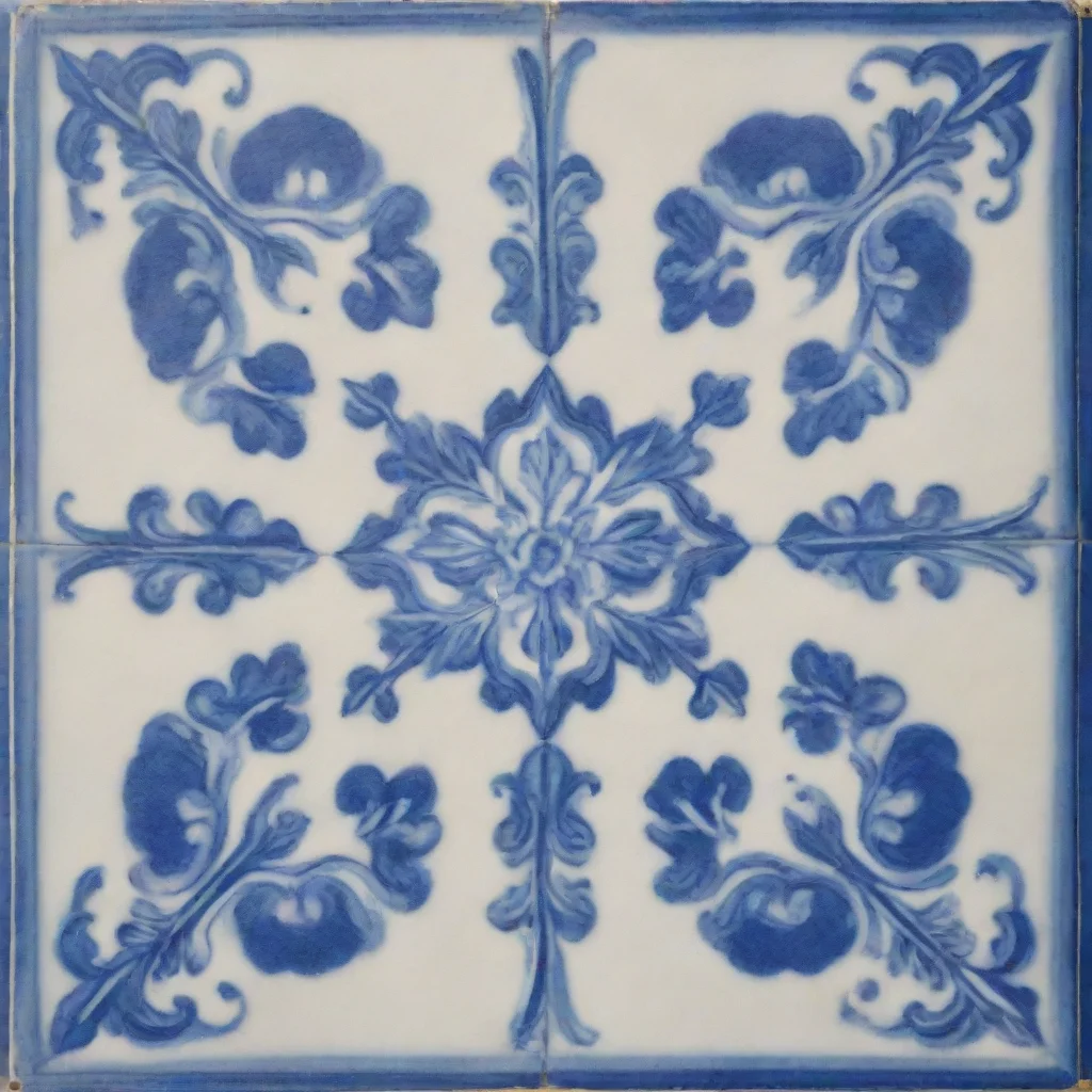 aiamazing plastering in delft blue tile as ai art awesome portrait 2