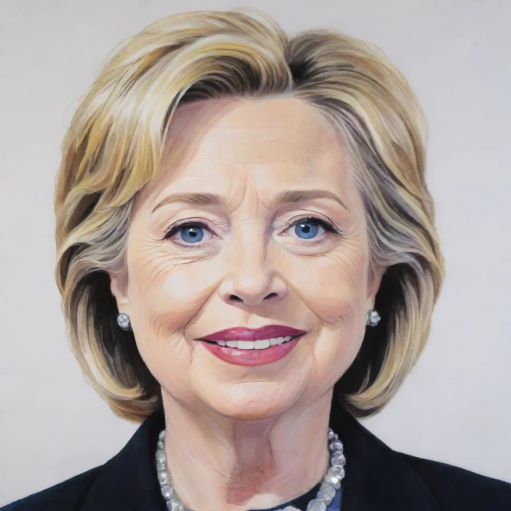 amazing poorly drawn hillary clinton awesome portrait 2