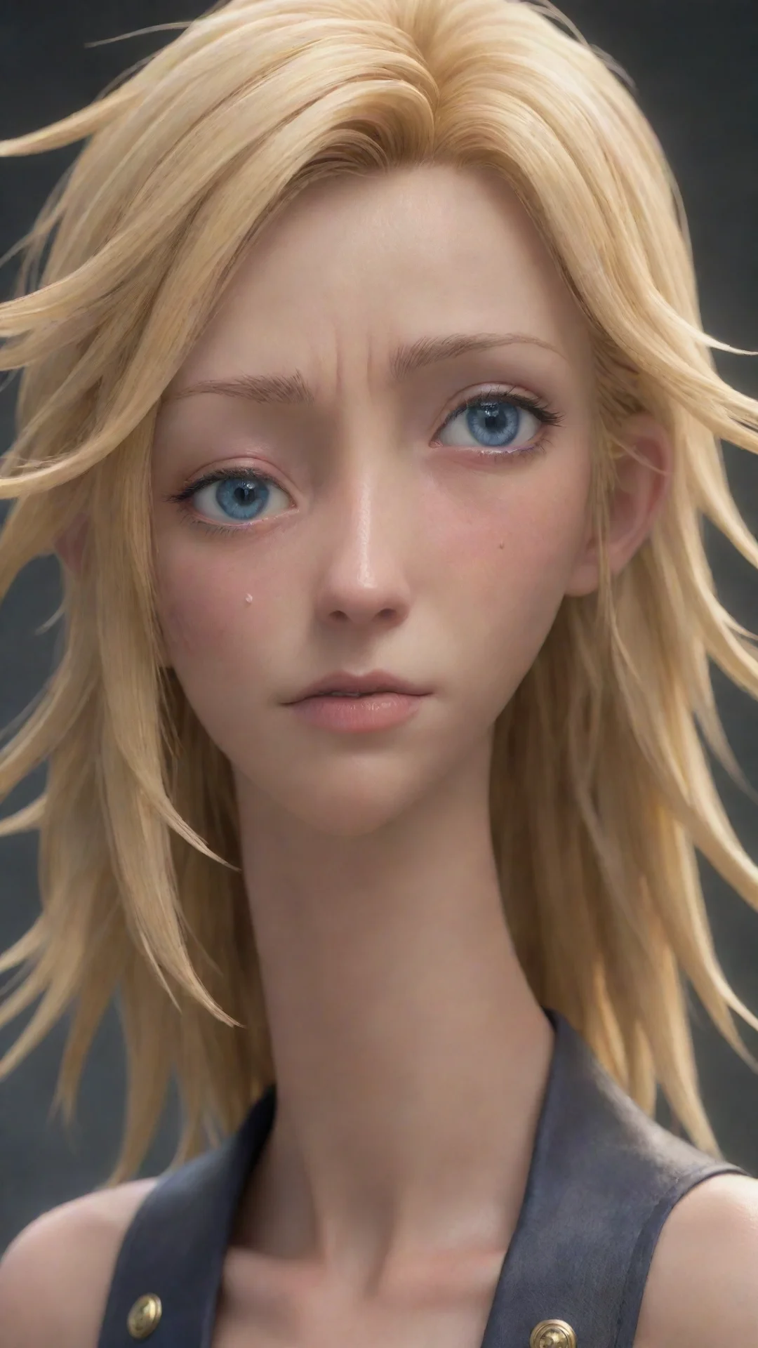 amazing portrait of crying public amano5 final fantasy2 artstation pixar render ar 916 awesome portrait 2 tall