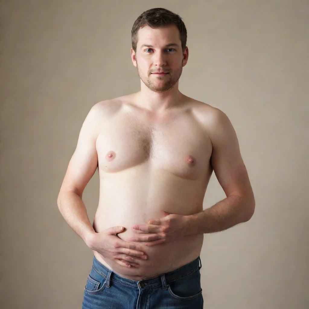 aiamazing pregnant man awesome portrait 2