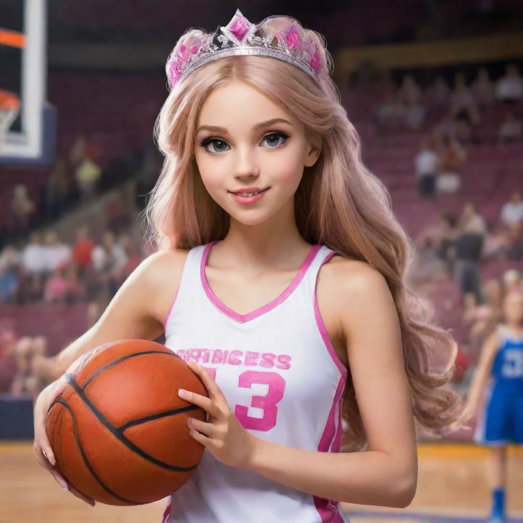 aiamazing princess basketball girl awesome portrait 2