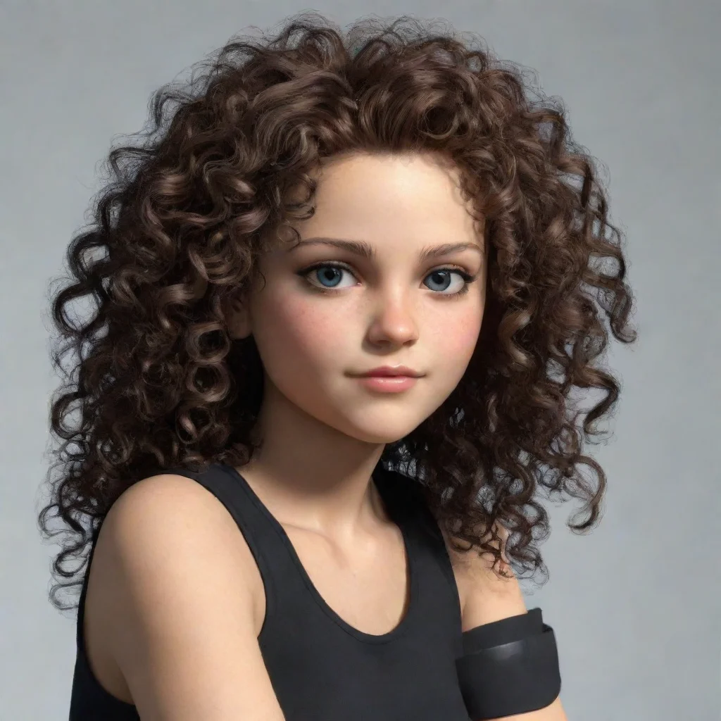 amazing ps2 girl with curly hair awesome portrait 2