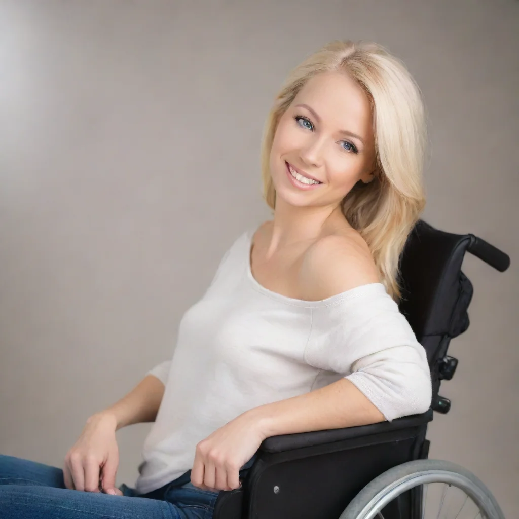 amazing quadriplegic blonde woman awesome portrait 2