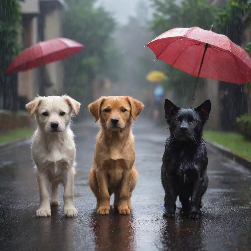 amazing rain cats and dogs awesome portrait 2