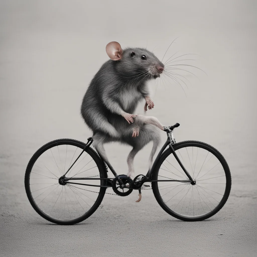 amazing rat on fixed gear awesome portrait 2