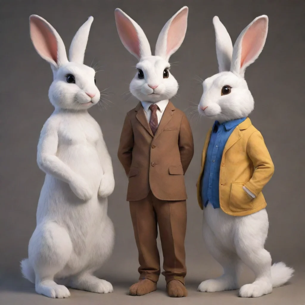 aiamazing realistic person sized anthro rabbits awesome portrait 2