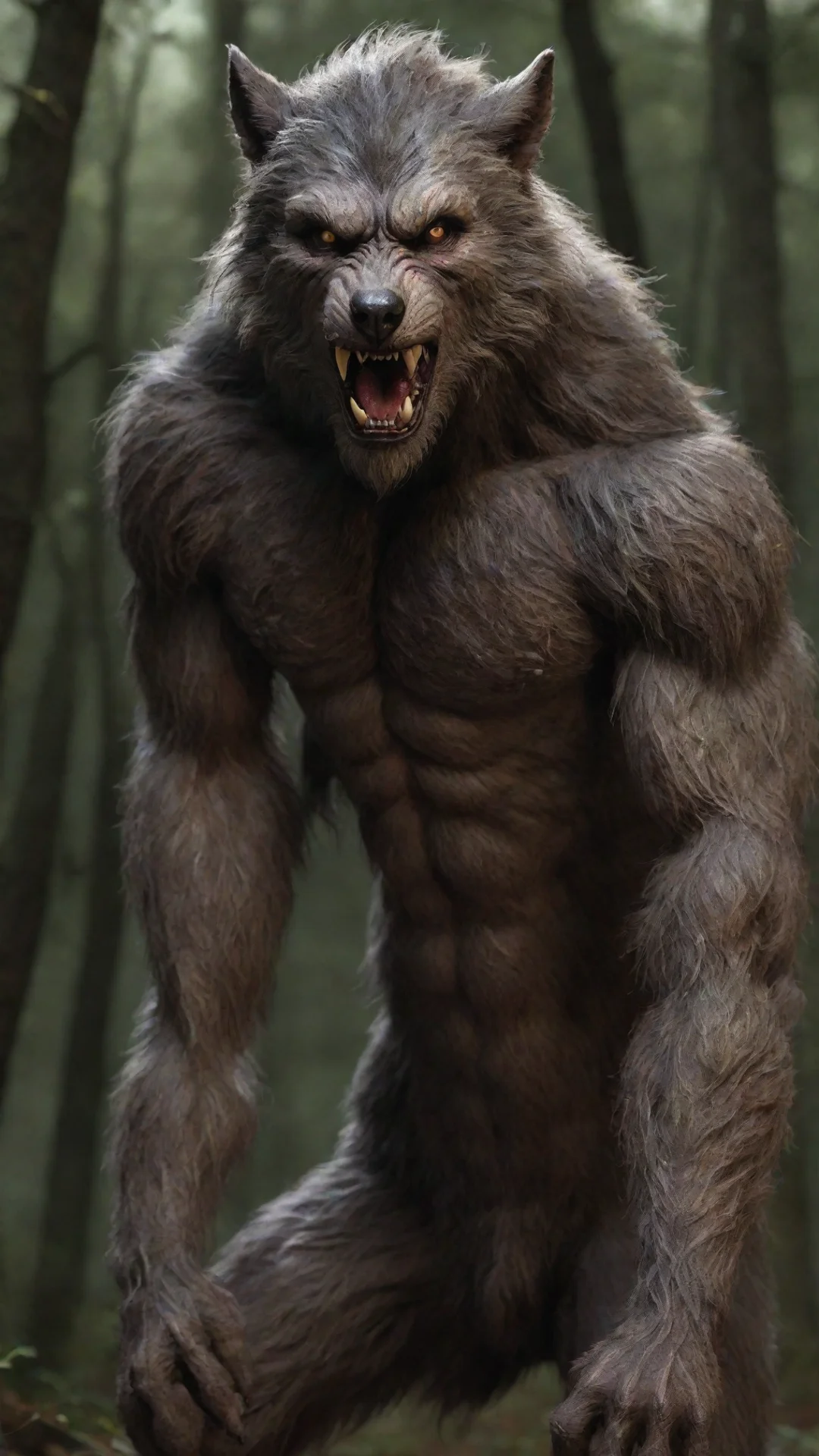aiamazing realistic werewolf  awesome portrait 2 tall