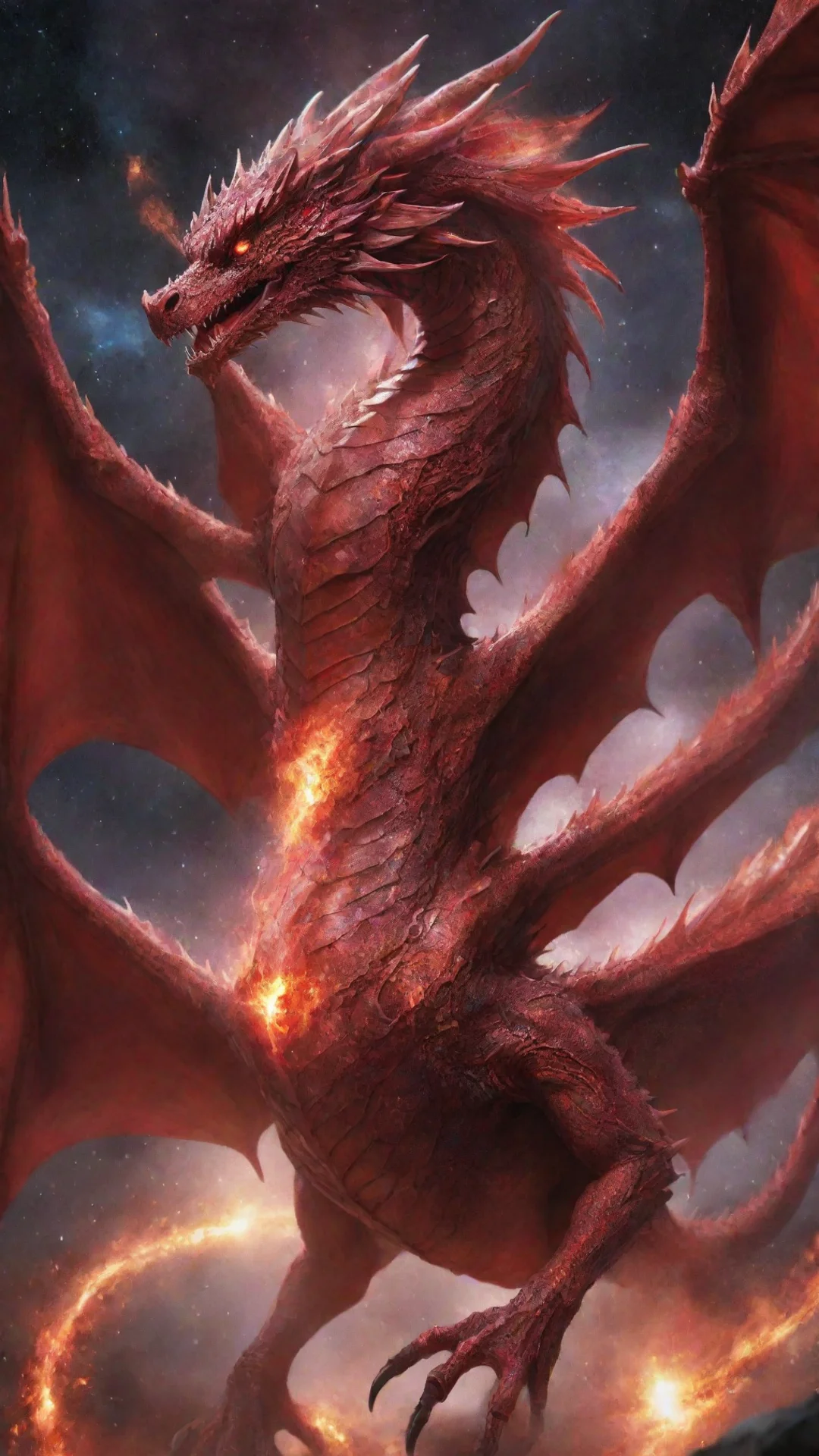 aiamazing red supernova dragon awesome portrait 2 tall