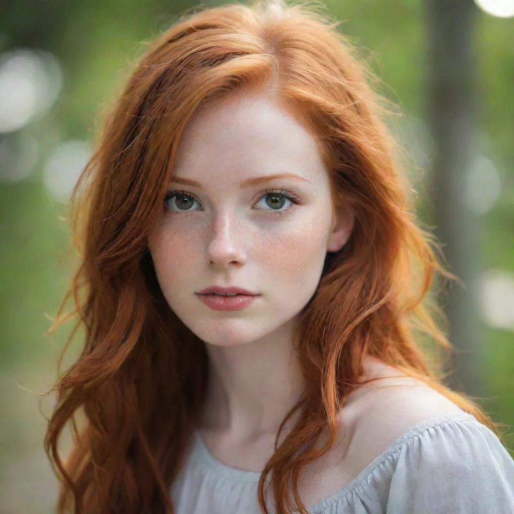 aiamazing redhead girl awesome portrait 2