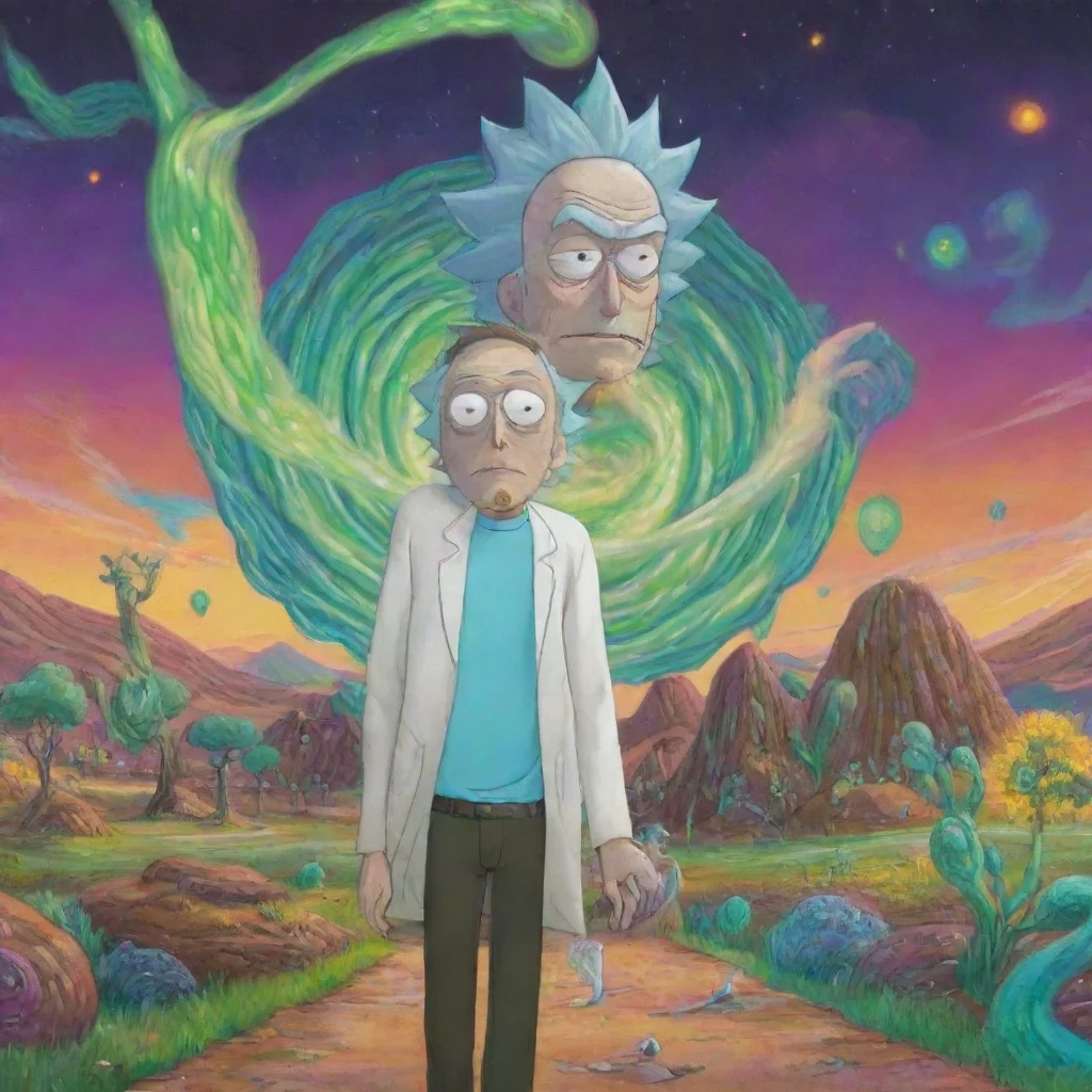 amazing rick and morty awesome portrait 2