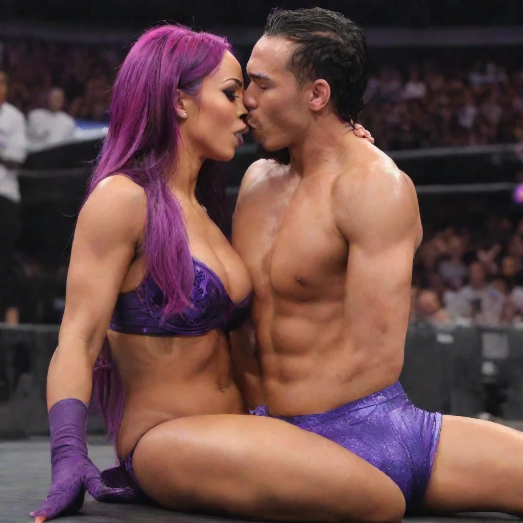 aiamazing sasha banks foot kiss awesome portrait 2