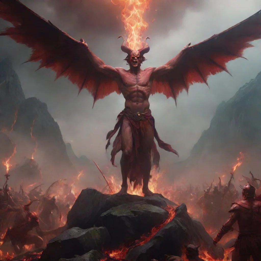 amazing satan summoning his legions thomas lawrence vibrant color realistic unreal engine gloomy scenery 4k epic scale awesome portrait 2