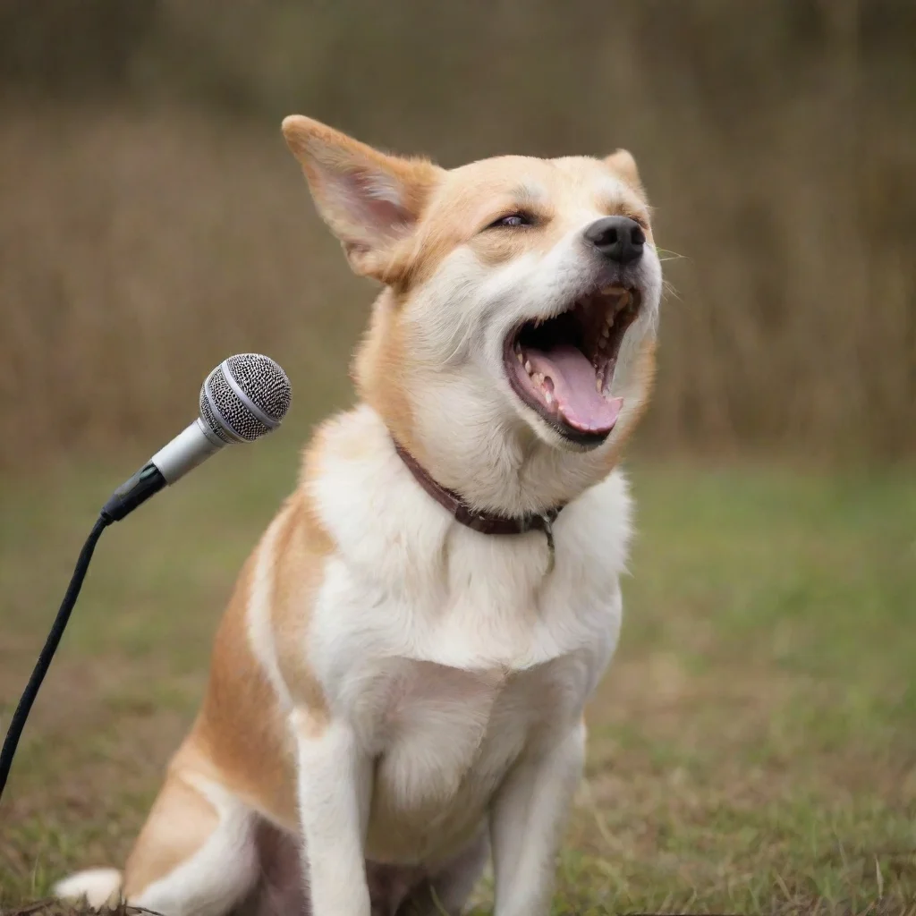 aiamazing singing dog awesome portrait 2