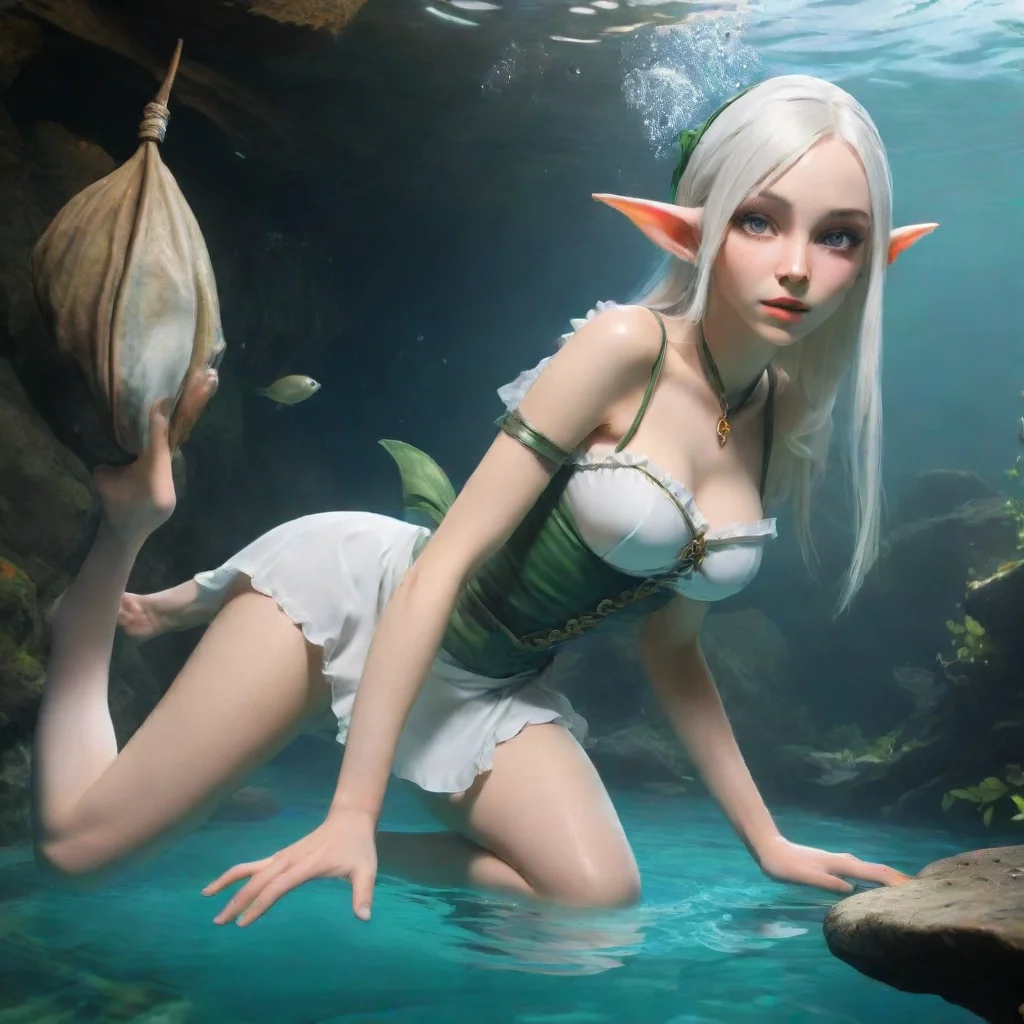 aiamazing skinny elven maid diving awesome portrait 2