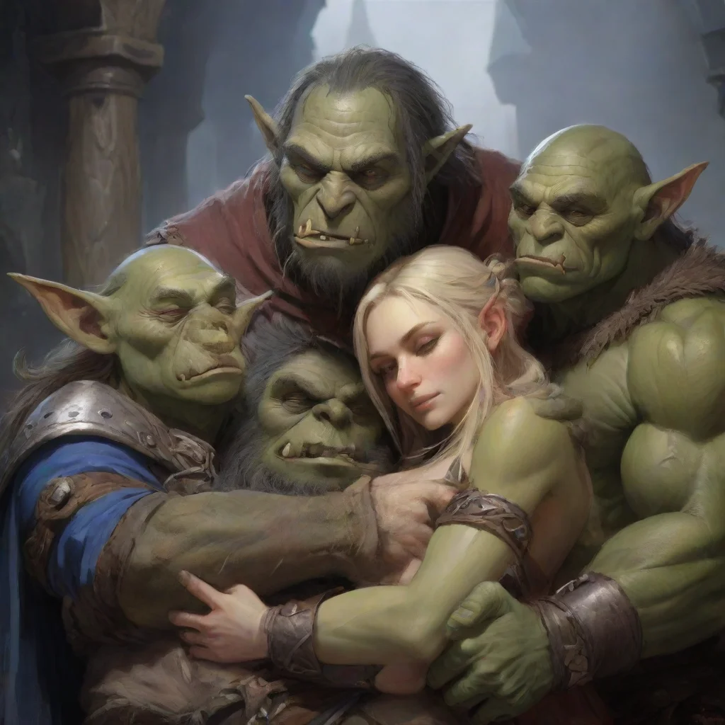 amazing skinny mage cuddles with orcs awesome portrait 2