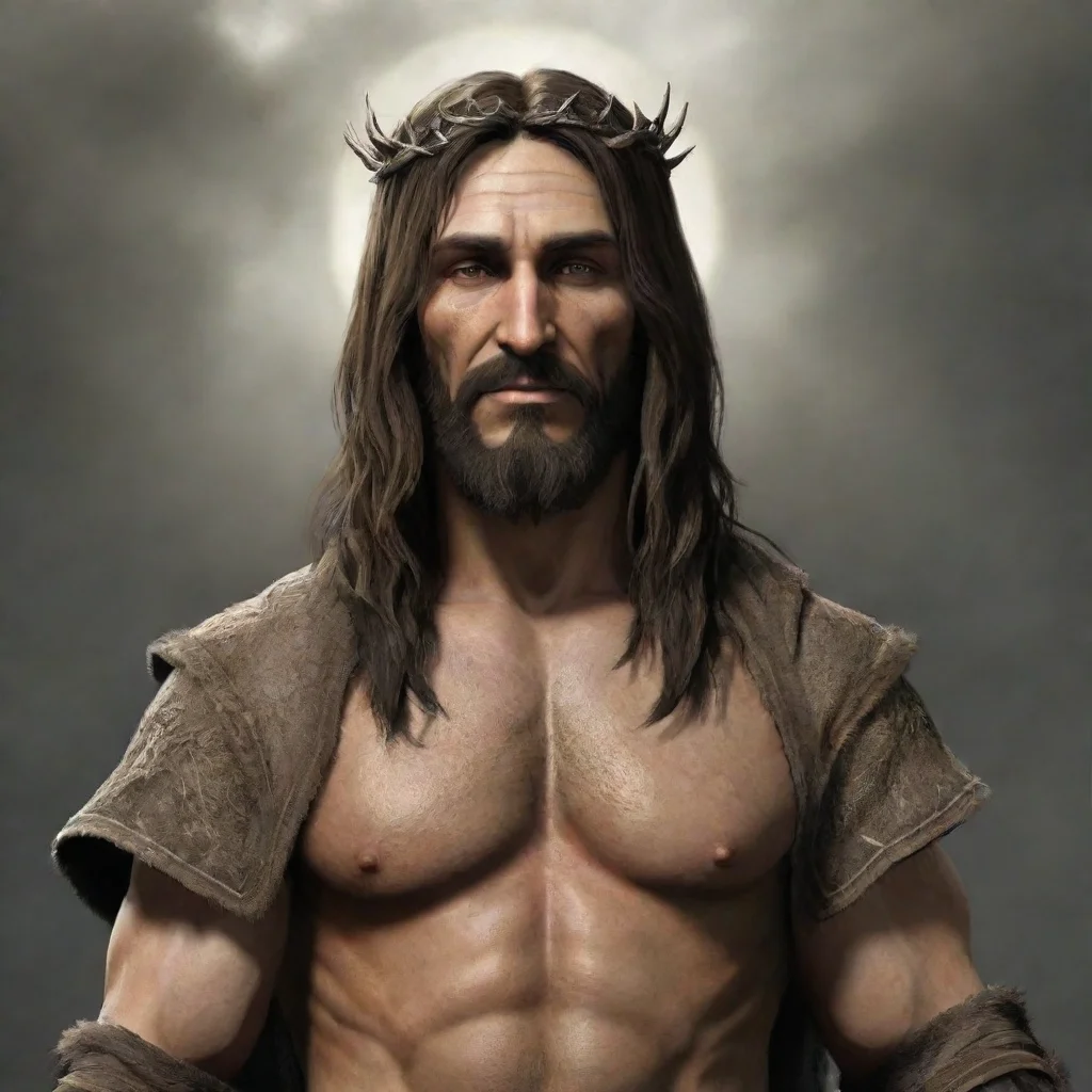 amazing skyrim balgruuf as jesus  awesome portrait 2