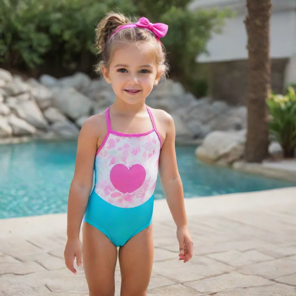 aiamazing small girl swimsuit awesome portrait 2