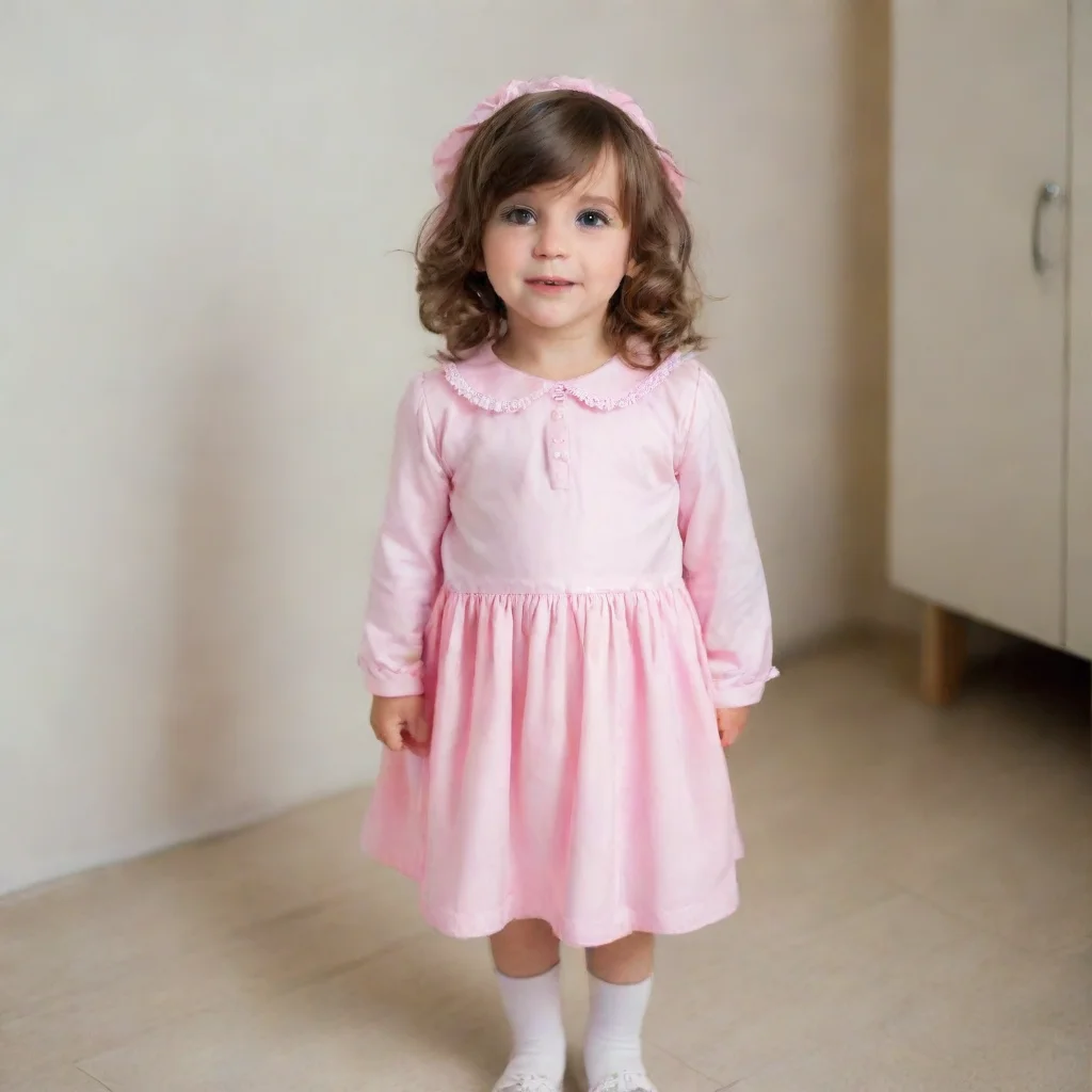 aiamazing small kid dressed as a girl awesome portrait 2