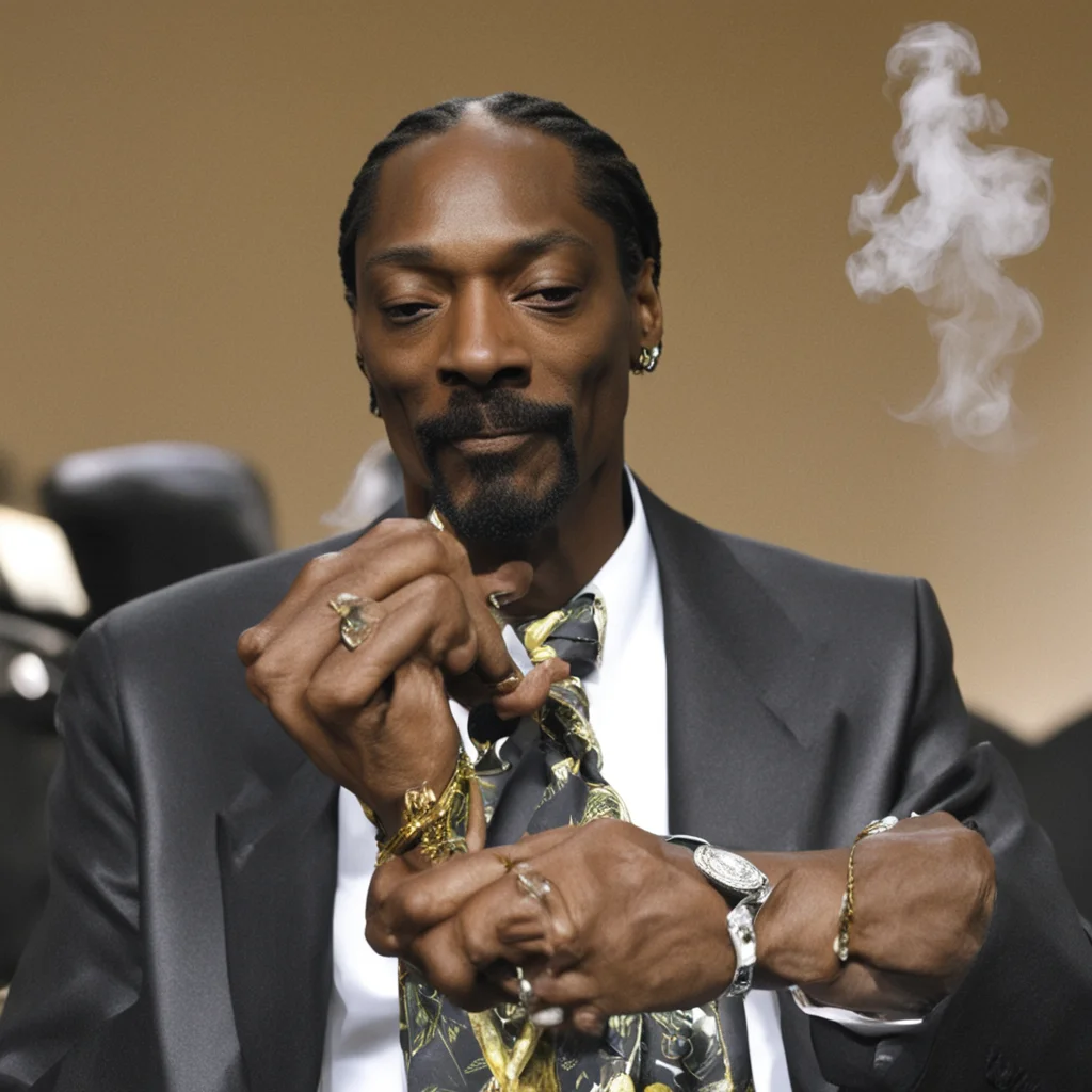 aiamazing snoop dogg smokes a joing awesome portrait 2
