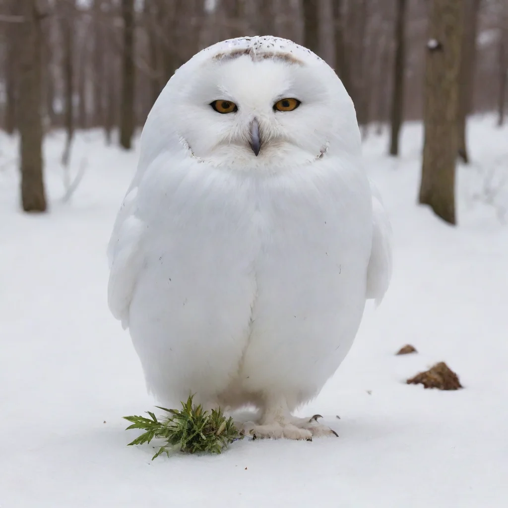 aiamazing snowowl with weed grab on the foot  awesome portrait 2