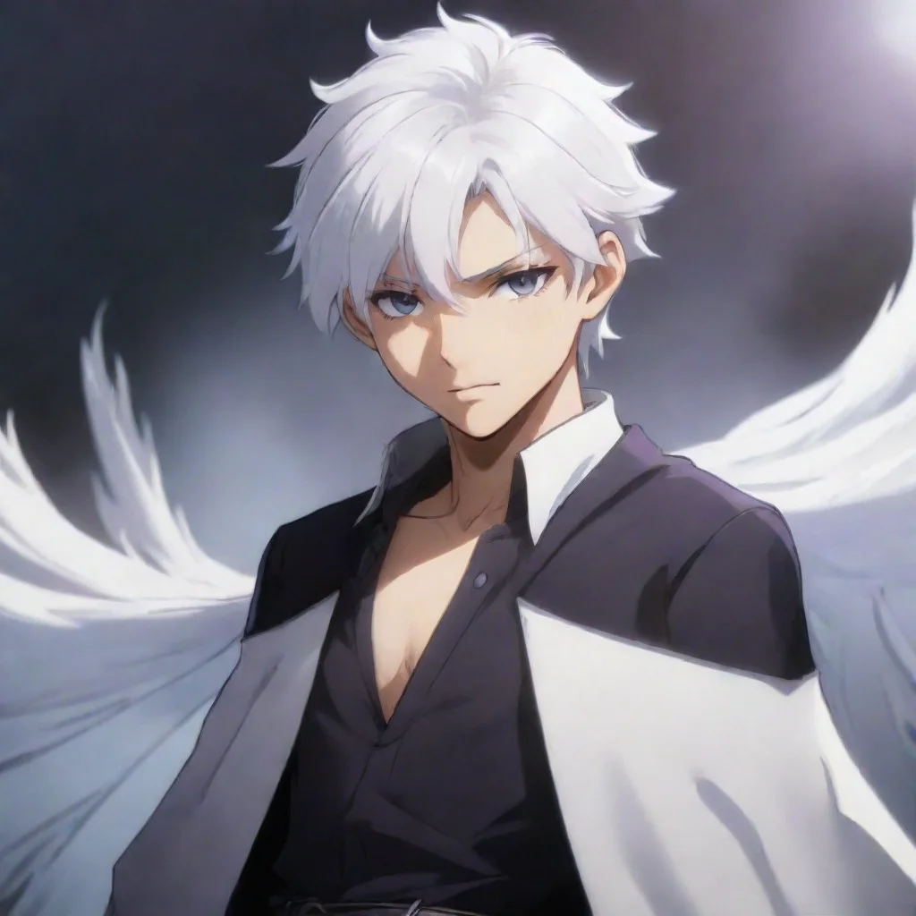 aiamazing solo leveling white haired boy awesome portrait 2