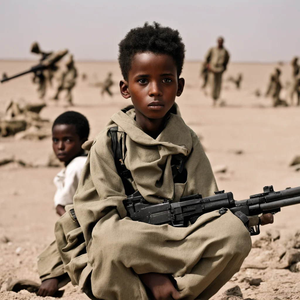 aiamazing somali kid in war awesome portrait 2