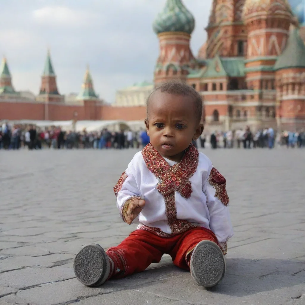 aiamazing somali midget in moscow red square awesome portrait 2