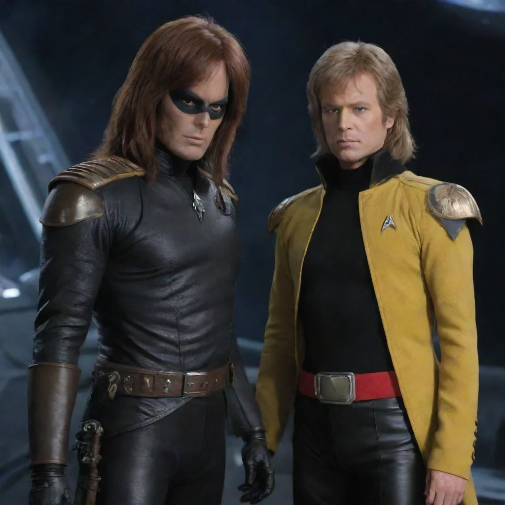 aiamazing space pirate captain harlock with star trek%27s captain kirk awesome portrait 2