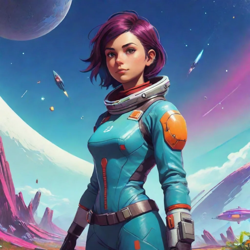 aiamazing spacegirl no man%27s sky  awesome portrait 2