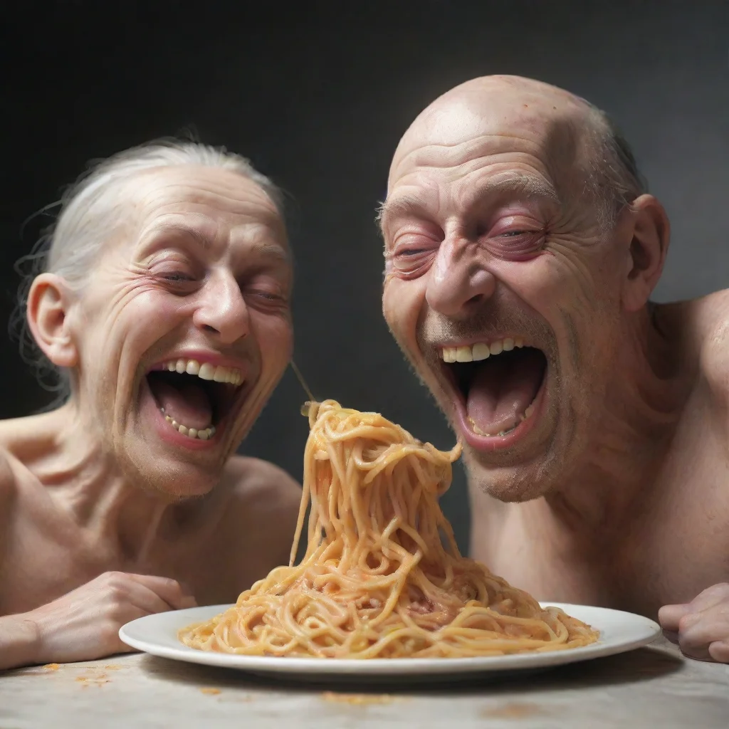 amazing spaghetti people mutations tumors laughing old photograph high definition hyper realism octane render awesome portrait 2