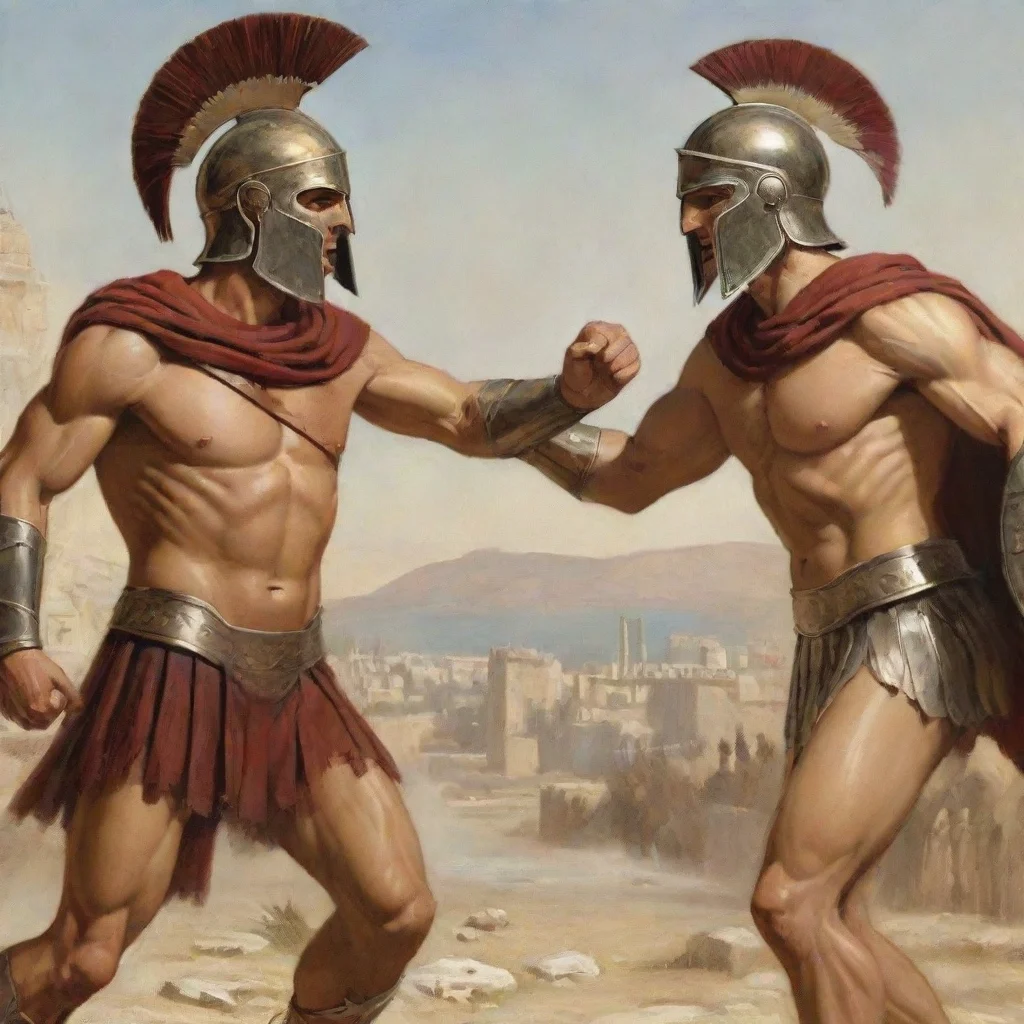 amazing spartan vs athenian awesome portrait 2
