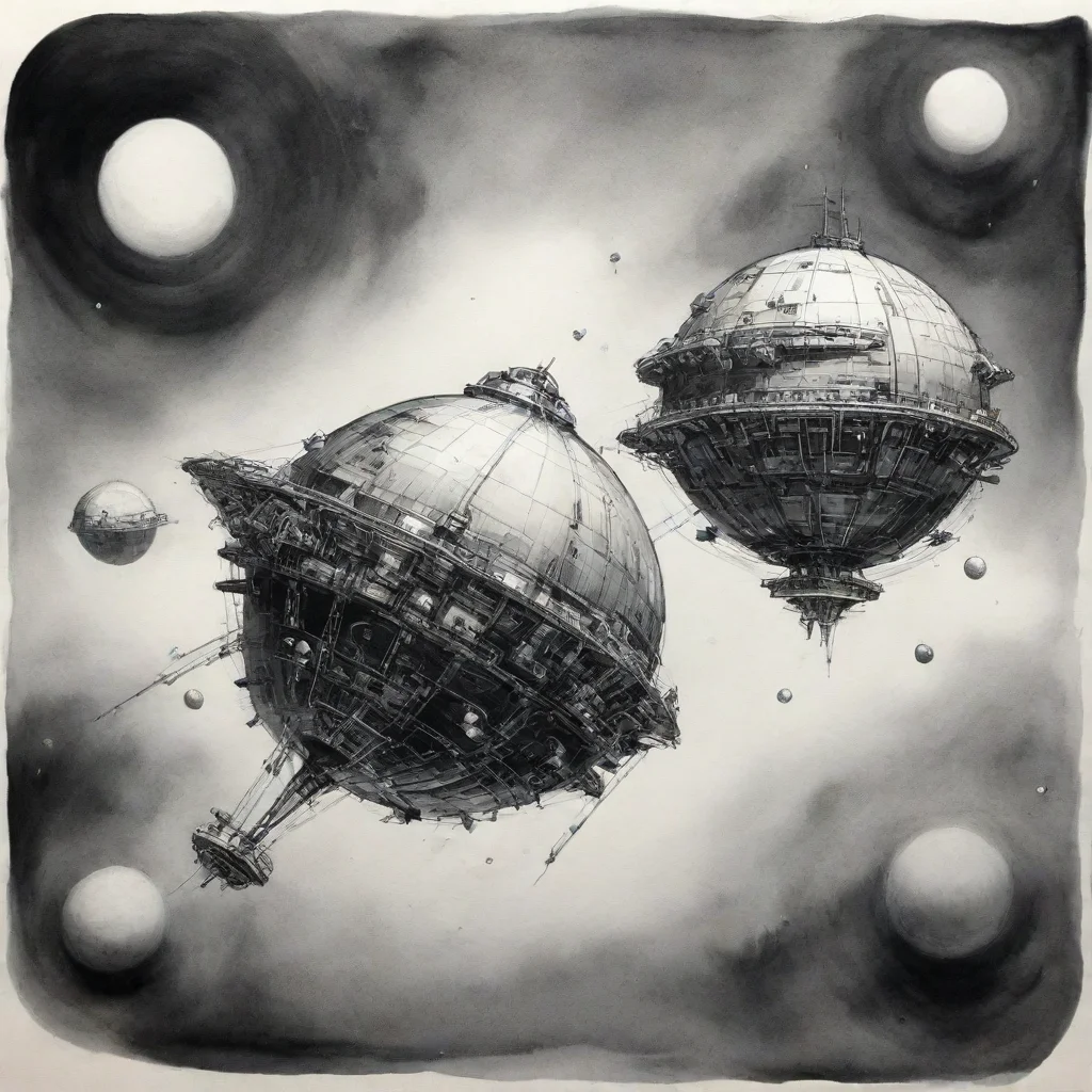 aiamazing spheric spaceships ink awesome portrait 2