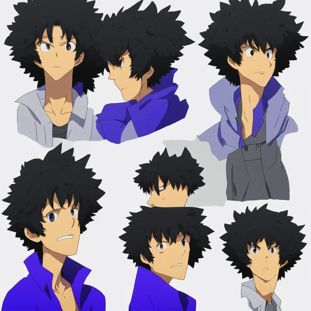 amazing spike spiegel with different facial expressions awesome portrait 2
