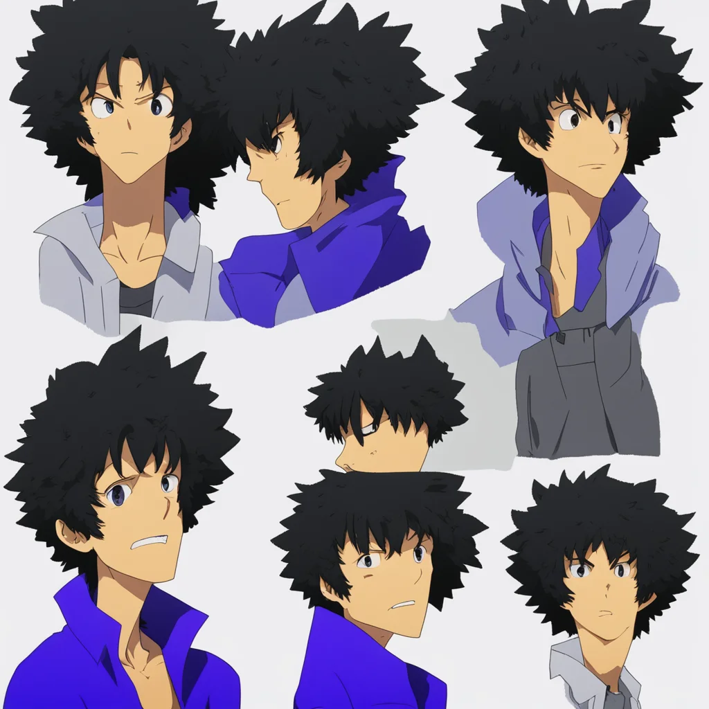 aiamazing spike spiegel with different facial expressions awesome portrait 2