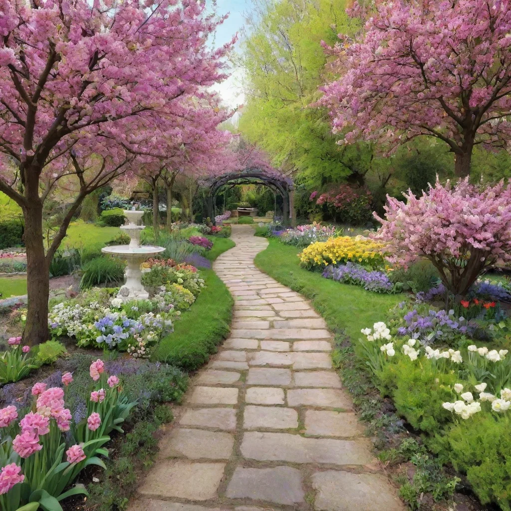 aiamazing spring%2C beautiful garden awesome portrait 2