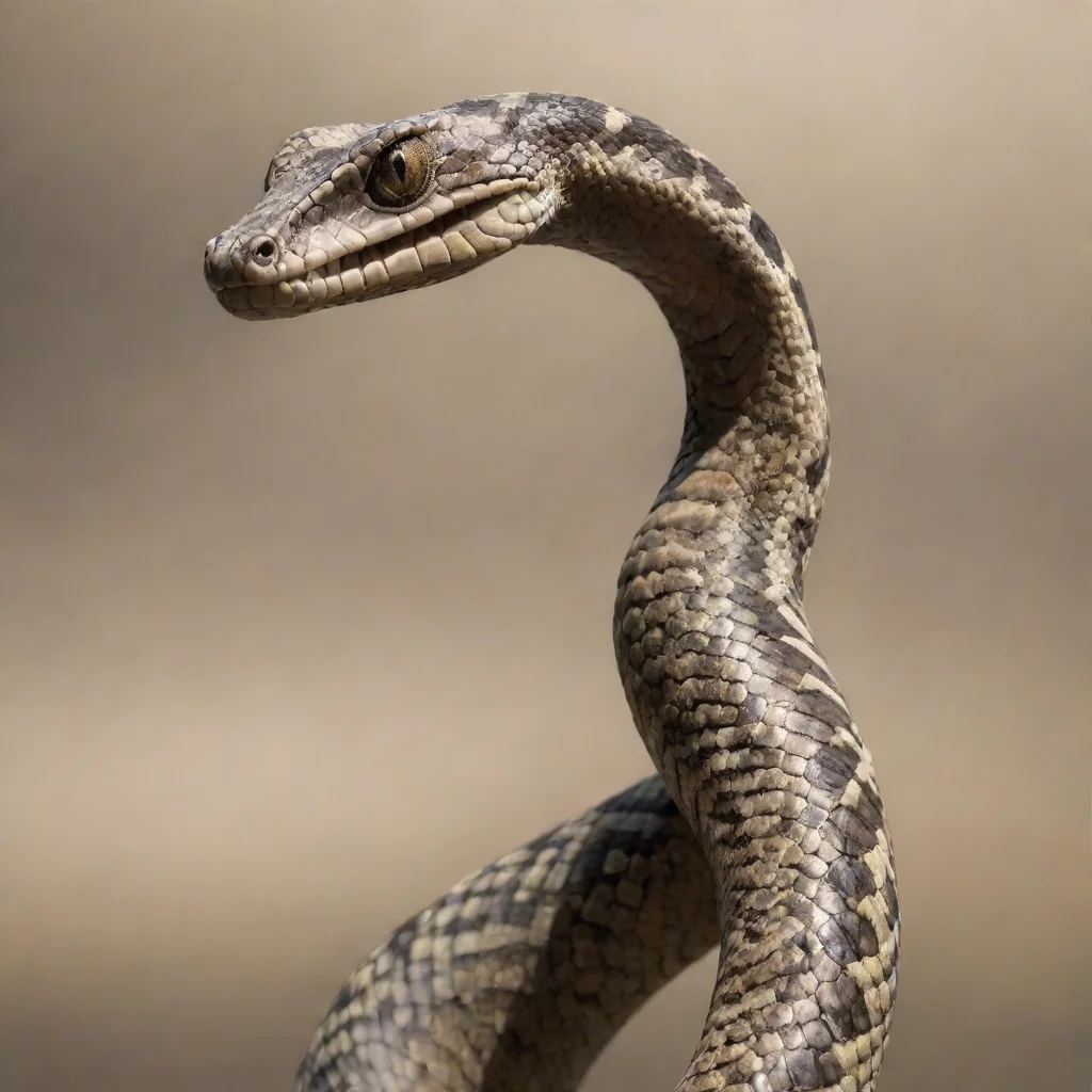 amazing standing tall alien snake skin  awesome portrait 2