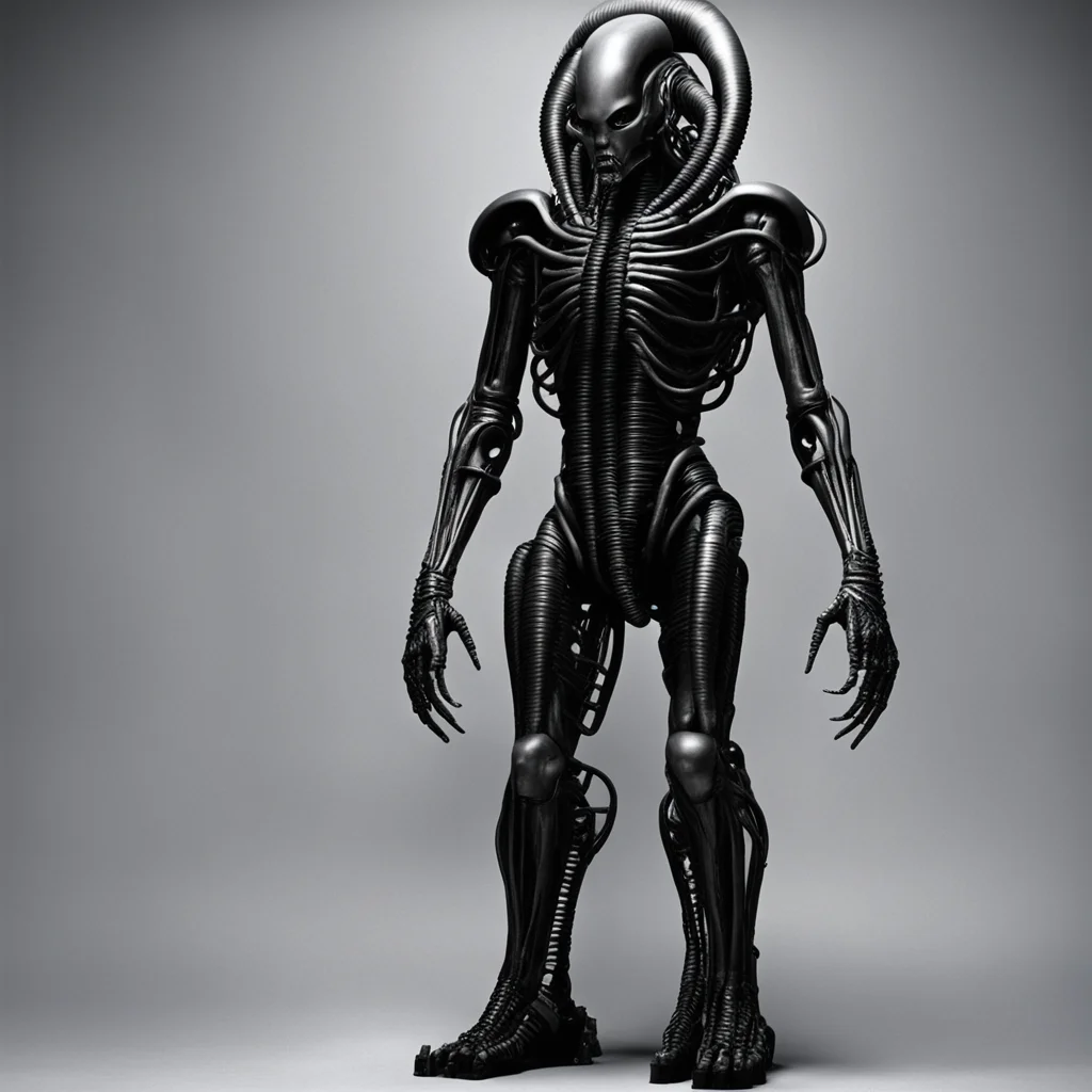 amazing standing tall humanoid giger  awesome portrait 2