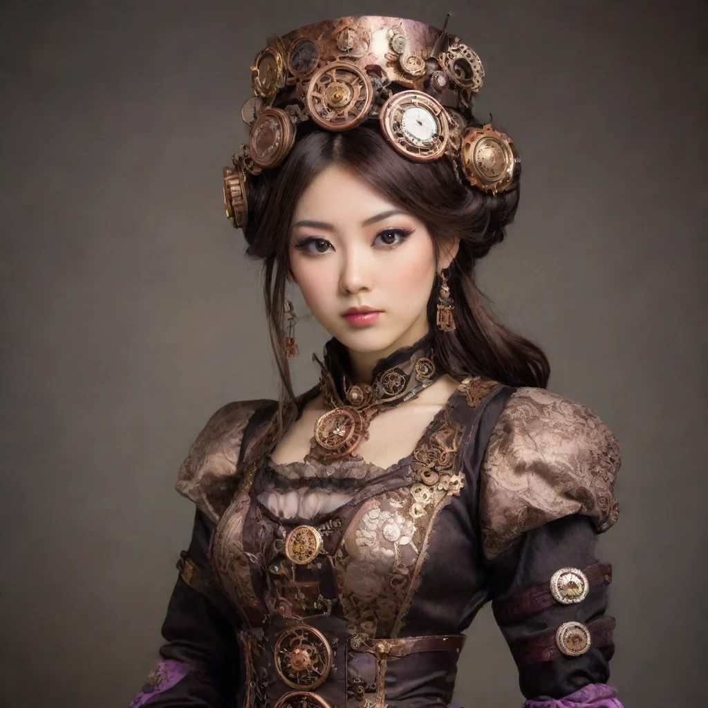 amazing steampunk japanese princess awesome portrait 2