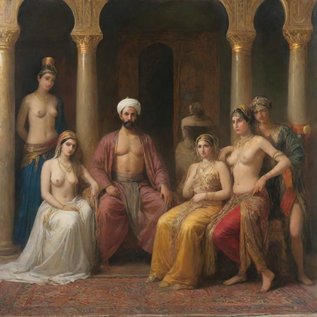 aiamazing sultan and his harem awesome portrait 2