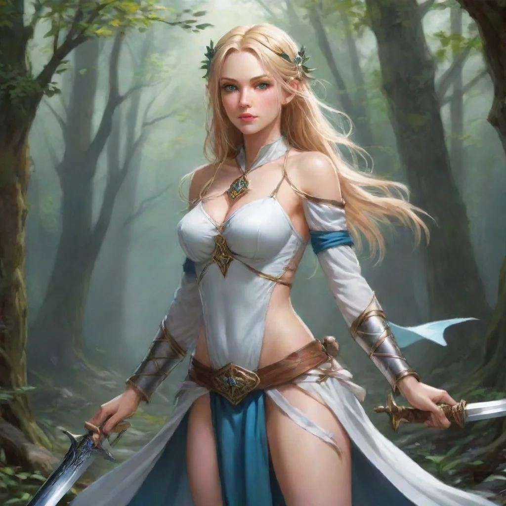amazing sword maiden awesome portrait 2