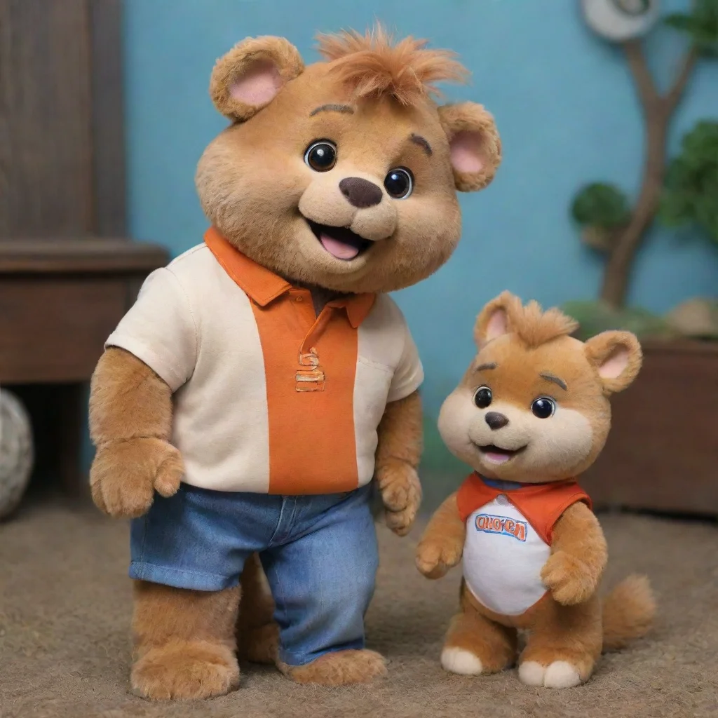 aiamazing teddy ruxpin and grubby  awesome portrait 2