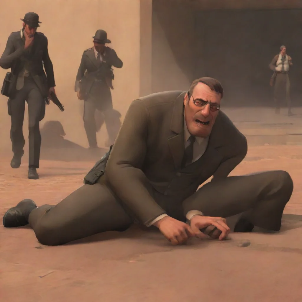 aiamazing tf2 spy crying on the ground while the rest of the mercenary%E2%80%99s argue around him awesome portrait 2