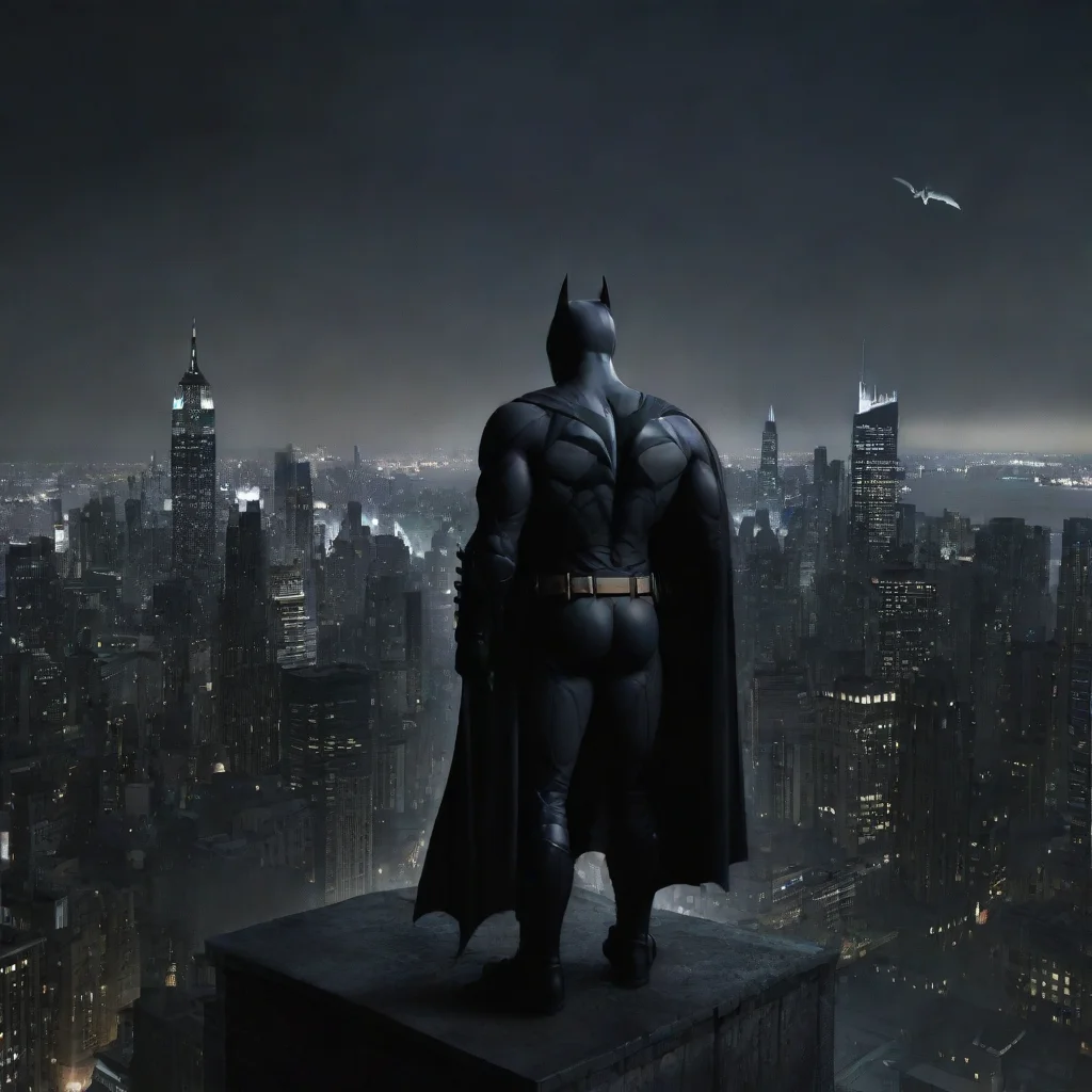 amazing the dark knight and gotham skyline awesome portrait 2