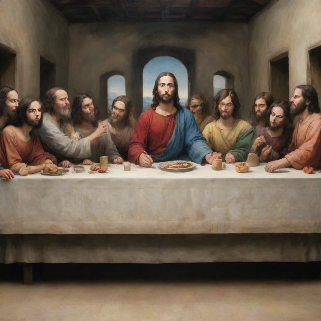aiamazing the picture of the last supper where jesus is sasha grey awesome portrait 2