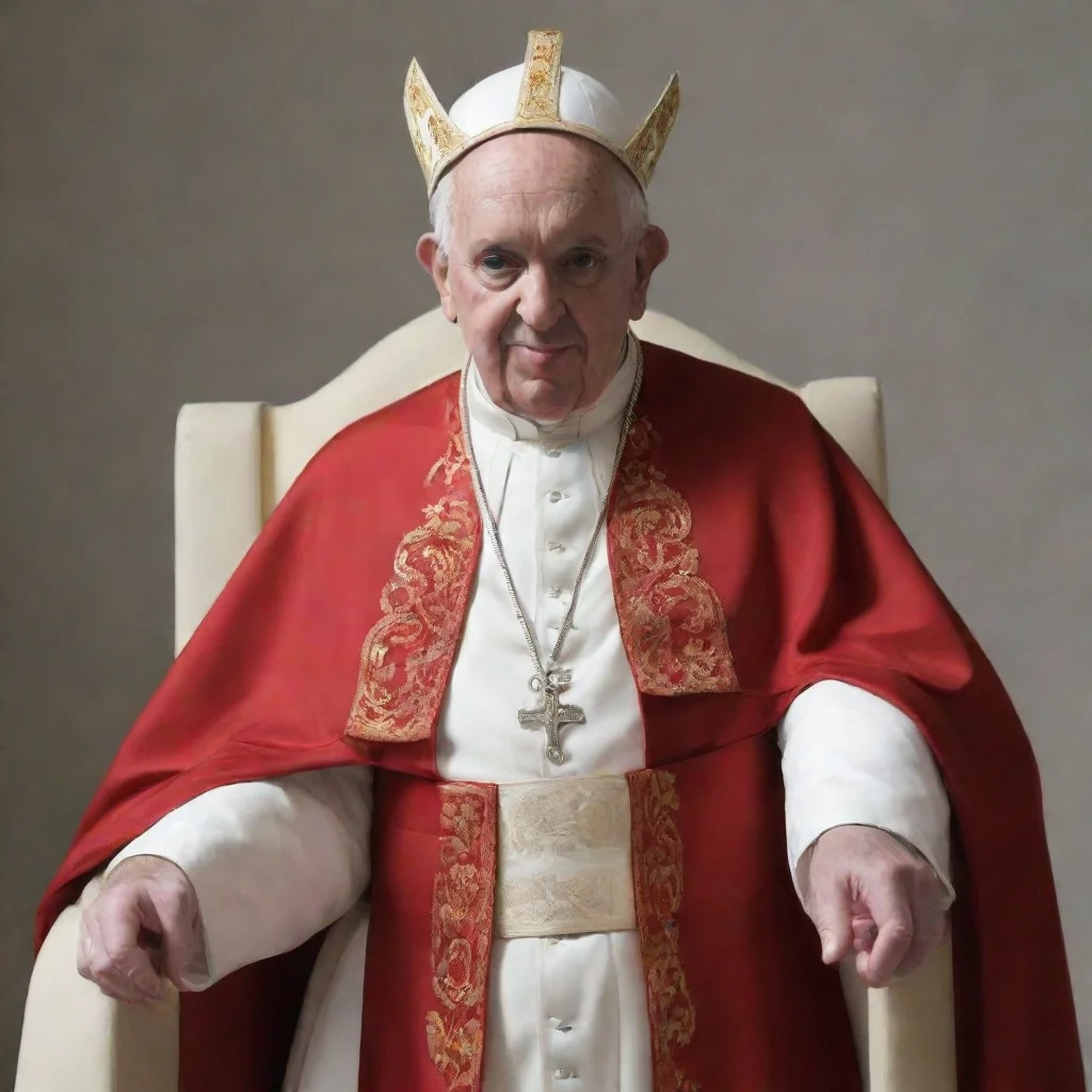 amazing the pope dressee as satan awesome portrait 2