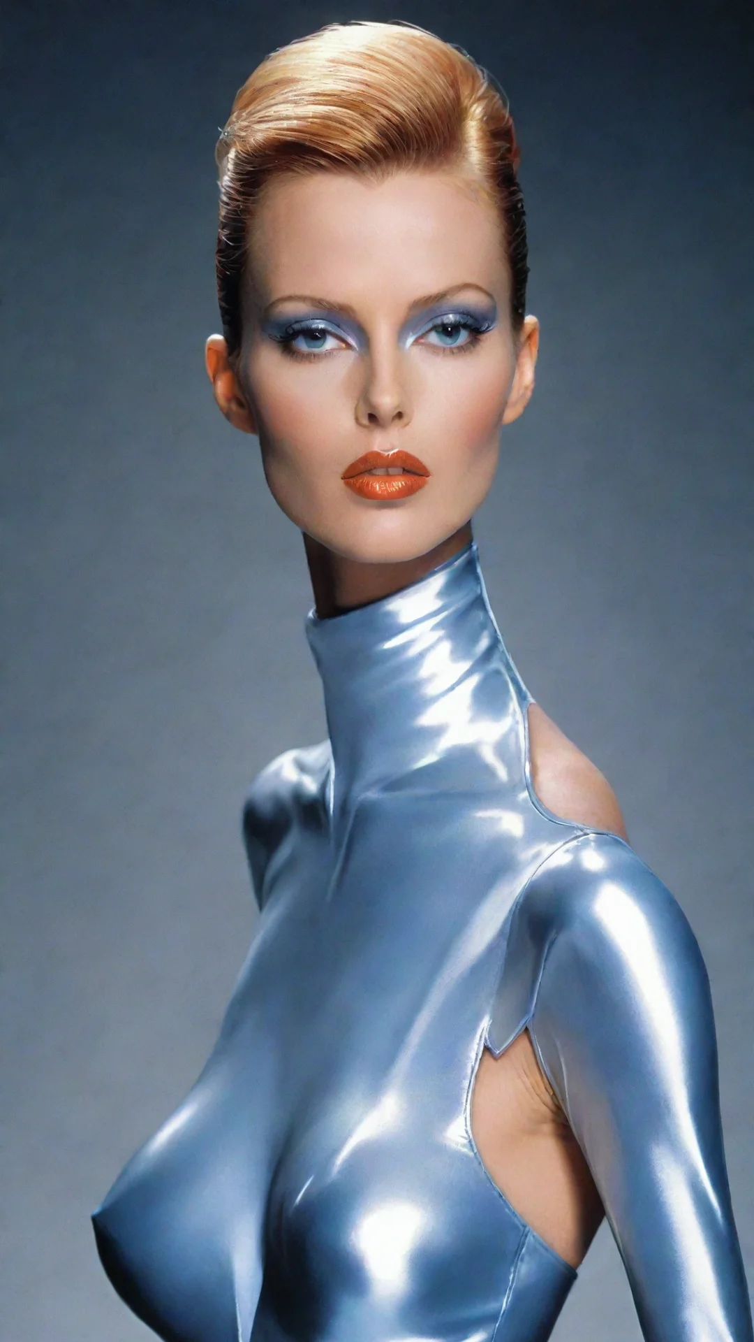 amazing thierry mugler fashion style futuristic supermodel awesome portrait 2 tall