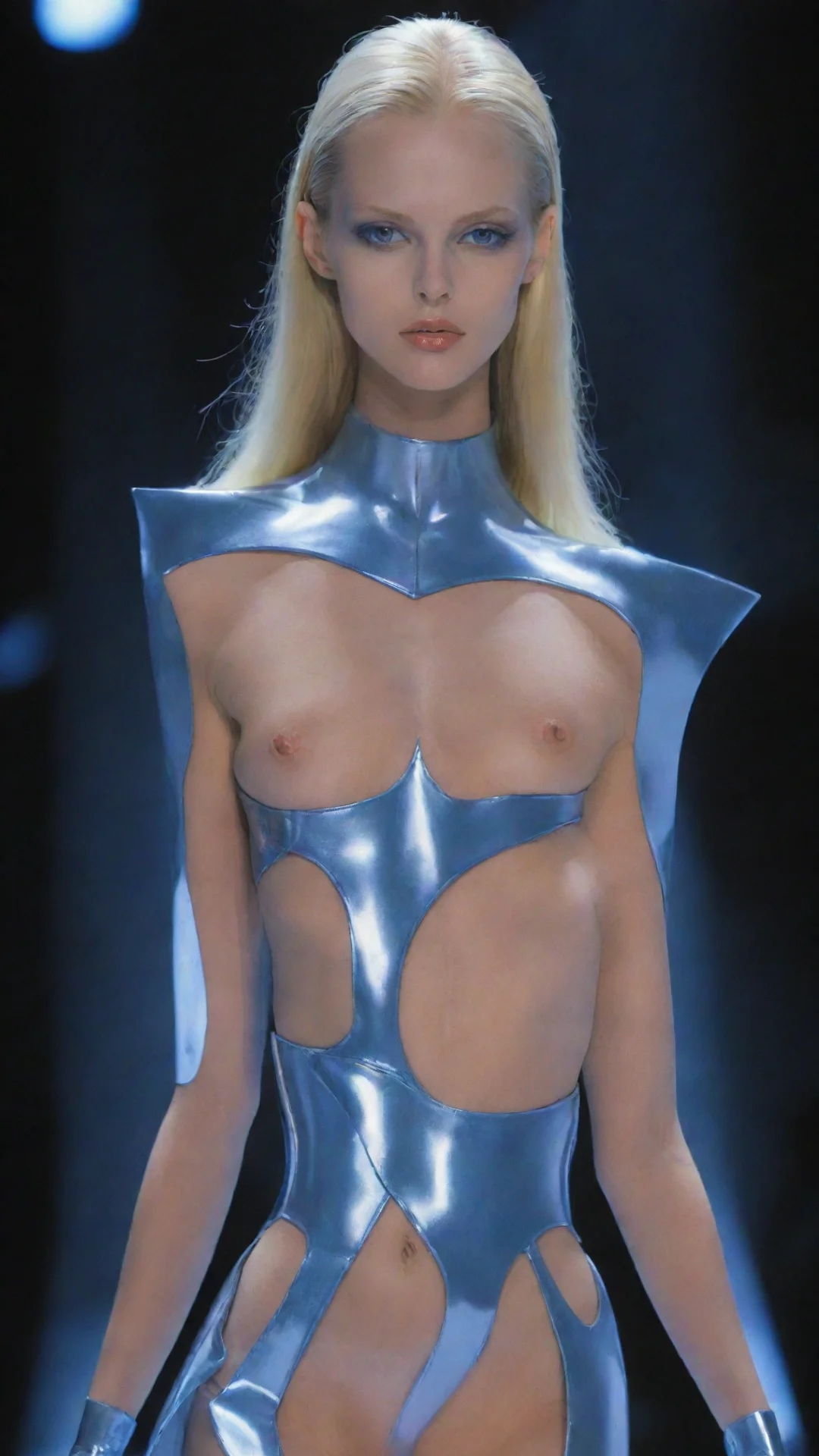 amazing thierry mugler futuristic fashion on model awesome portrait 2 tall