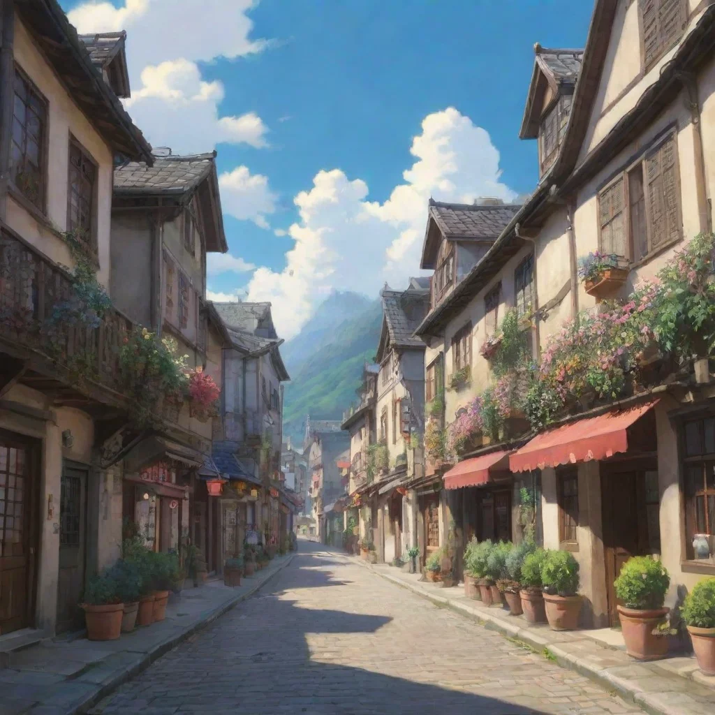 aiamazing town sweet ghibli anime beautiful majestic hd aesthetic best quality artstation awesome portrait 2