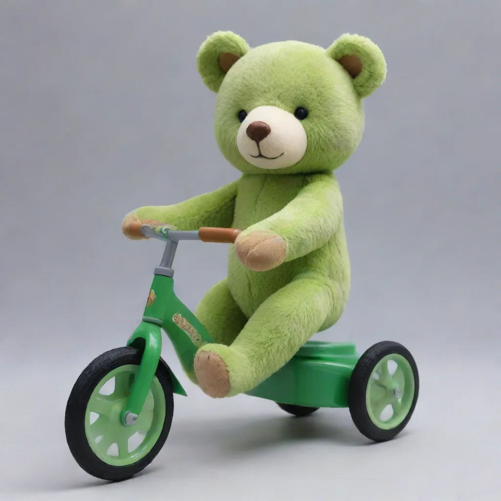 aiamazing triciclo con oso verde awesome portrait 2